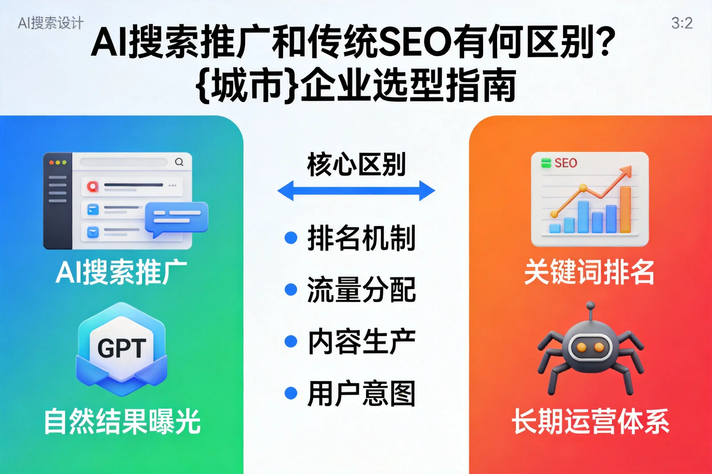 AI搜索推广和传统SEO有何区别？河源企业选型指南