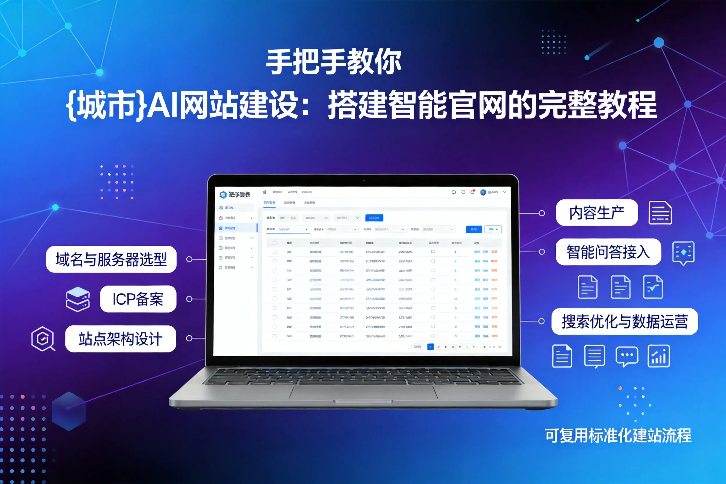 手把手教你河源AI网站建设：搭建智能官网的完整教程