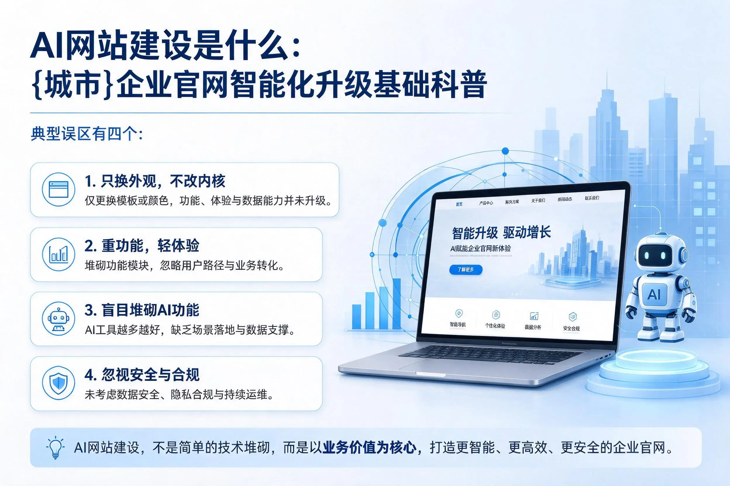 AI网站建设是什么：河源企业官网智能化升级基础科普
