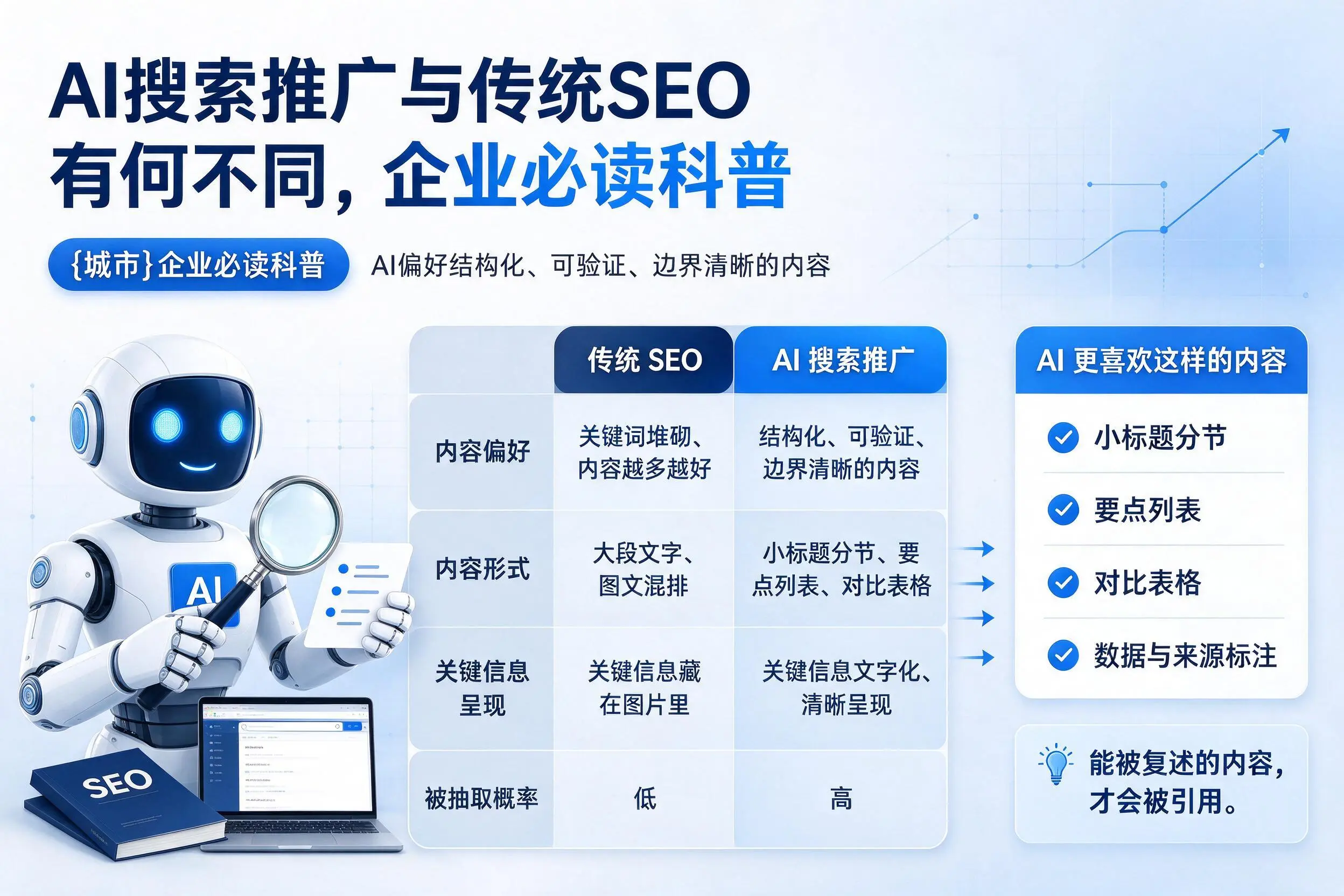 AI搜索推广与传统SEO有何不同，河源企业必读科普